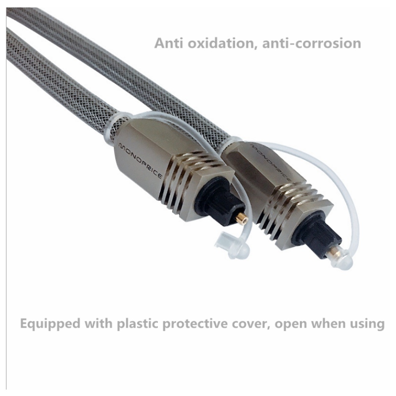 Aangepaste high-grade SPDIF optische vezel audio kabel van roestvrij staal draad gevlochten auto audio-transmissiekabel